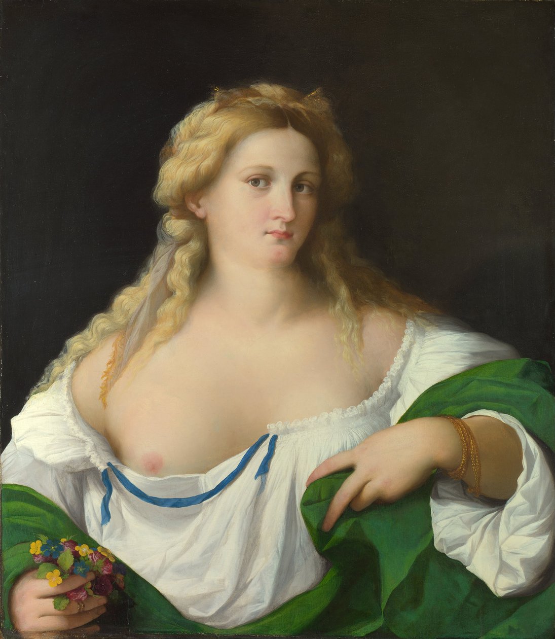 Blondýnka, c. 1520 od Jacopo Palma il Vecchio the Elder