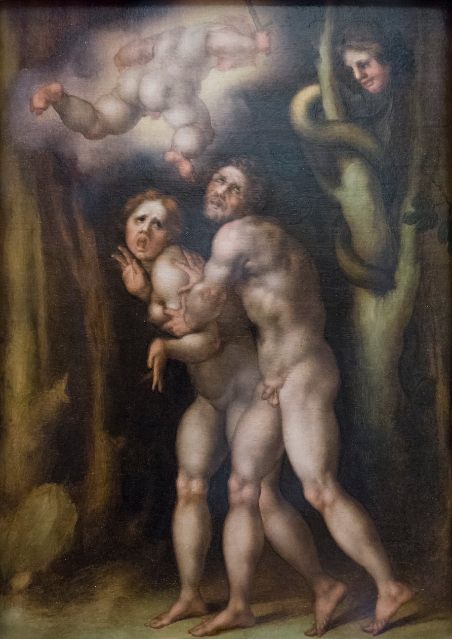 Aadamin ja Eevan karkottaminen maallisesta paratiisista od Jacopo Pontormo