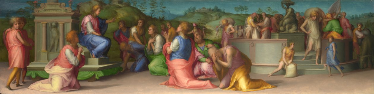 Josephs Brothers prosí o pomoc ze scén z příběhu Josepha, asi 1515 od Jacopo Pontormo
