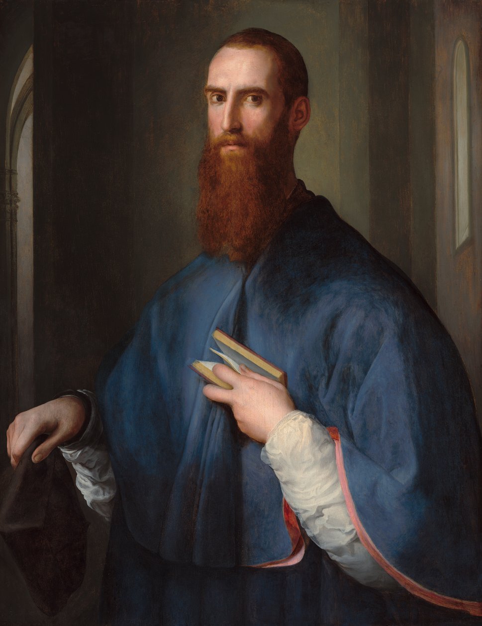 Monsignor della Casa, c.1541-42 (olej na panelu) od Jacopo Pontormo