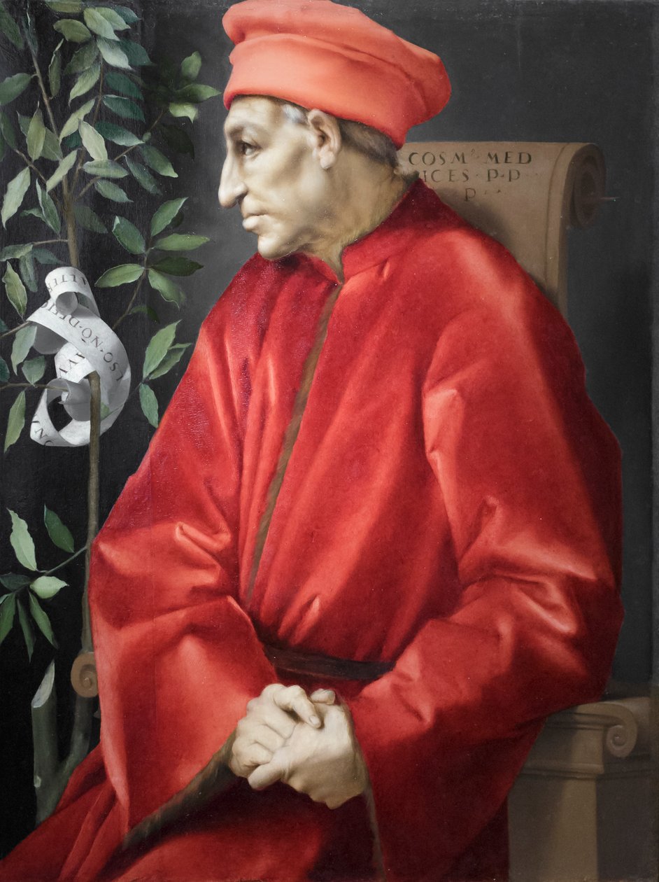 Portrét Cosima staršího de Medici od Jacopo Pontormo