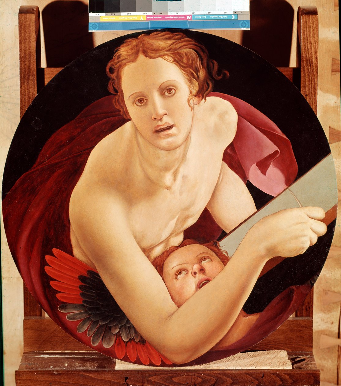 Portrét svatého Matěje - olej na panelu od Jacopo Pontormo
