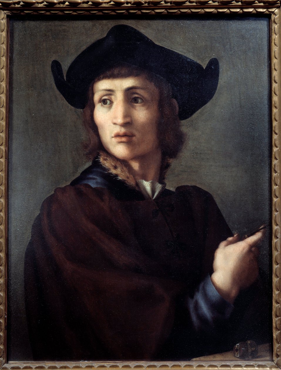 Portrét klenotníka. Obraz Jacopo (Iacopo) Carrucci dit il Pontormo (Pontormo) (1494-1556) od Jacopo Pontormo