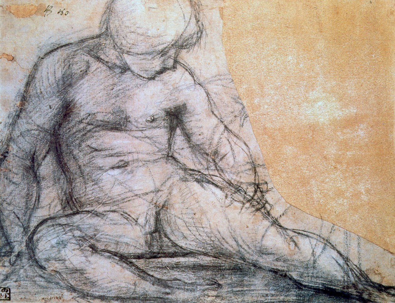 Sedící chlapec, c1514-1557 od Jacopo Pontormo