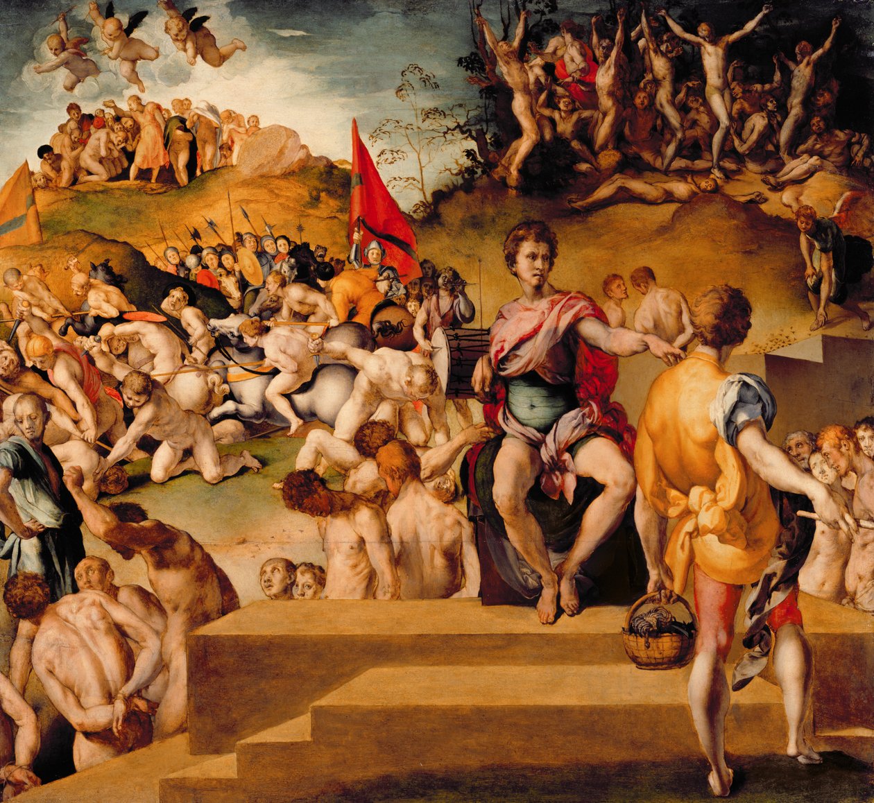 Umučení thébské legie od Jacopo Pontormo