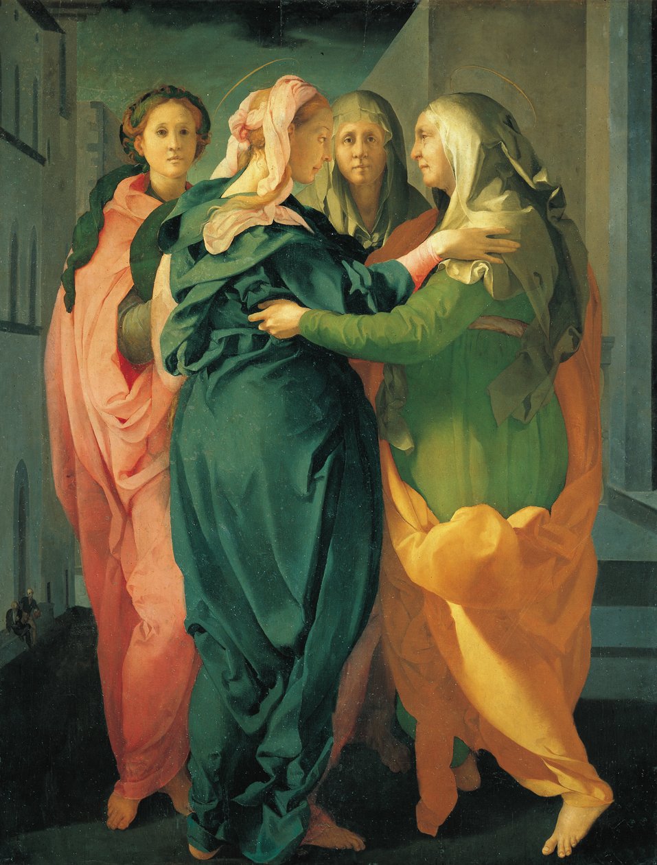 Návštěva, c. 1530 (freska) od Jacopo Pontormo