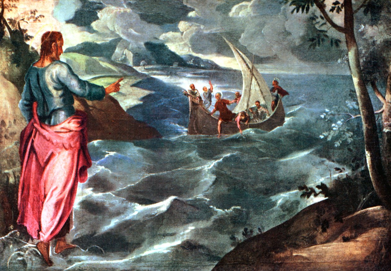 Kristus u Galilejského jezera, c1575-1580, 1925. od Jacopo Robusti Tintoretto