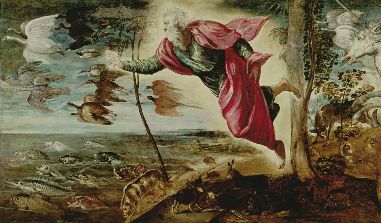 Tvorba zvířat od Jacopo Robusti Tintoretto