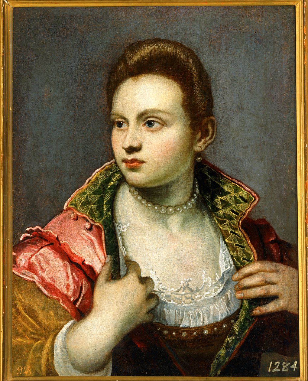 Ženský portrét, prodloužená ... od Jacopo Robusti Tintoretto