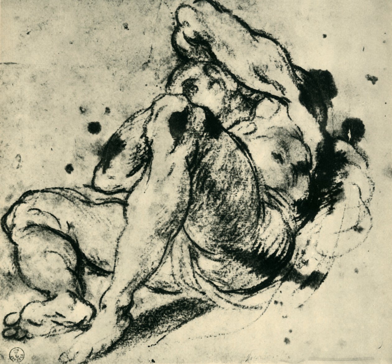 Postava muže, polovina 16. století, 1943. od Jacopo Robusti Tintoretto