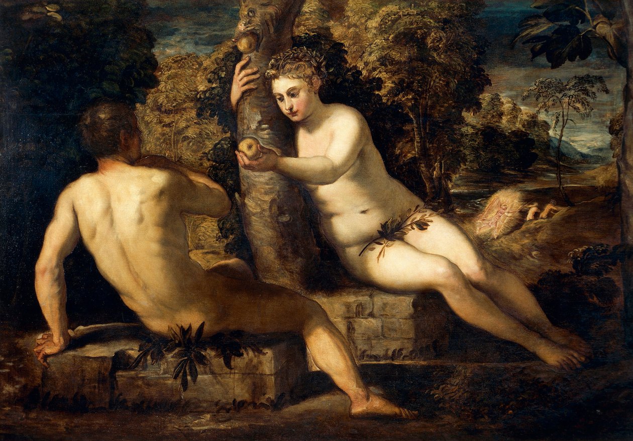 Prvotní hřích od Jacopo Robusti Tintoretto