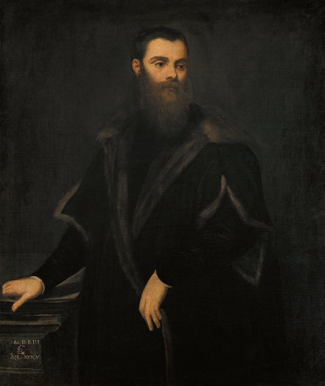 Portrét Lorenza Soranza 1519-1575, 1553 od Jacopo Robusti Tintoretto