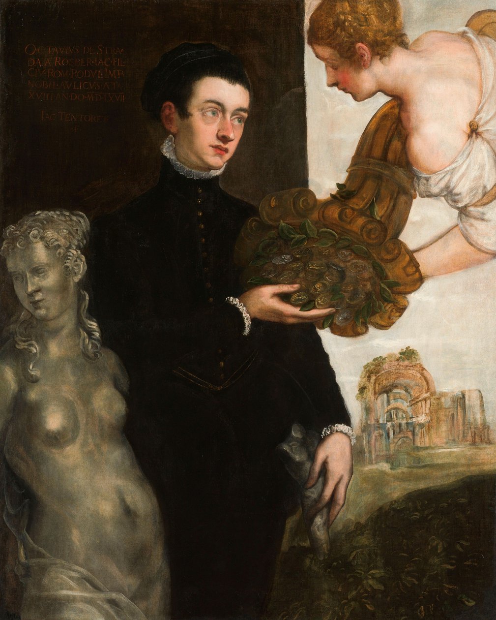 Portrét Ottavia Strady, 1567 od Jacopo Robusti Tintoretto