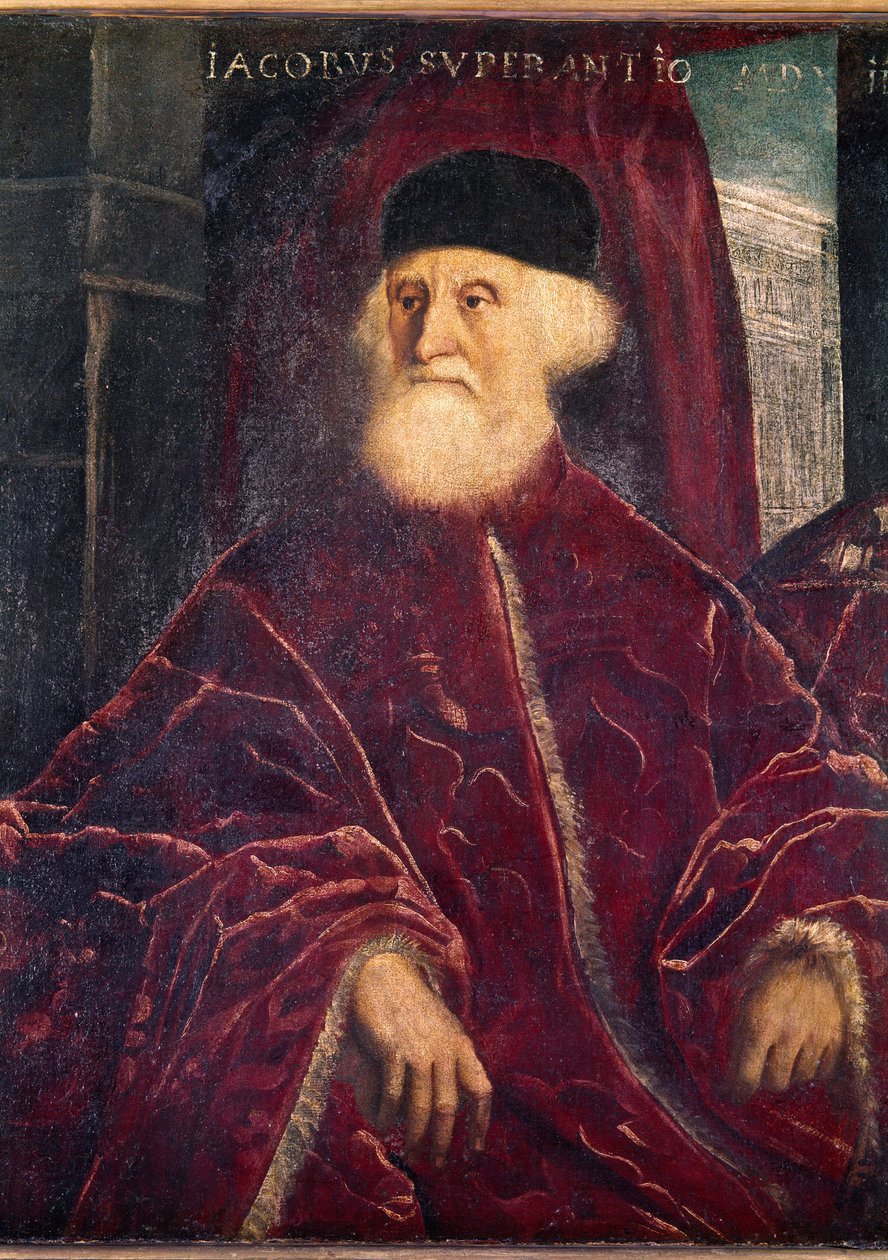 Portrét prokurátora Jacopo Soranzo (paianing, circa 1550) od Jacopo Robusti Tintoretto