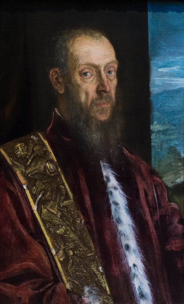 Portrét Vincenza Morosiniho, asi 1575-80 (olej na plátně) od Jacopo Robusti Tintoretto