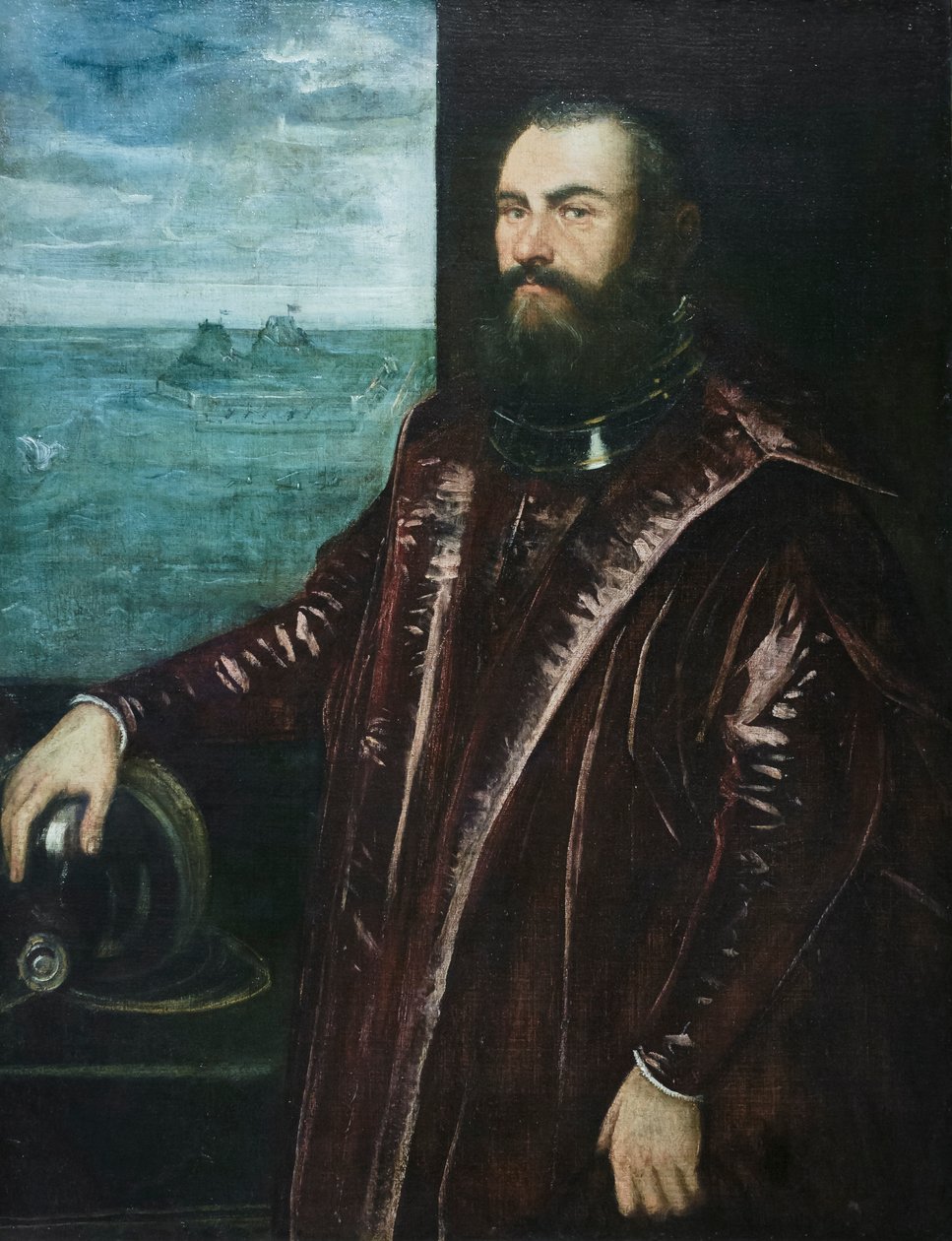 Portrét benátského admirála od Jacopo Robusti Tintoretto