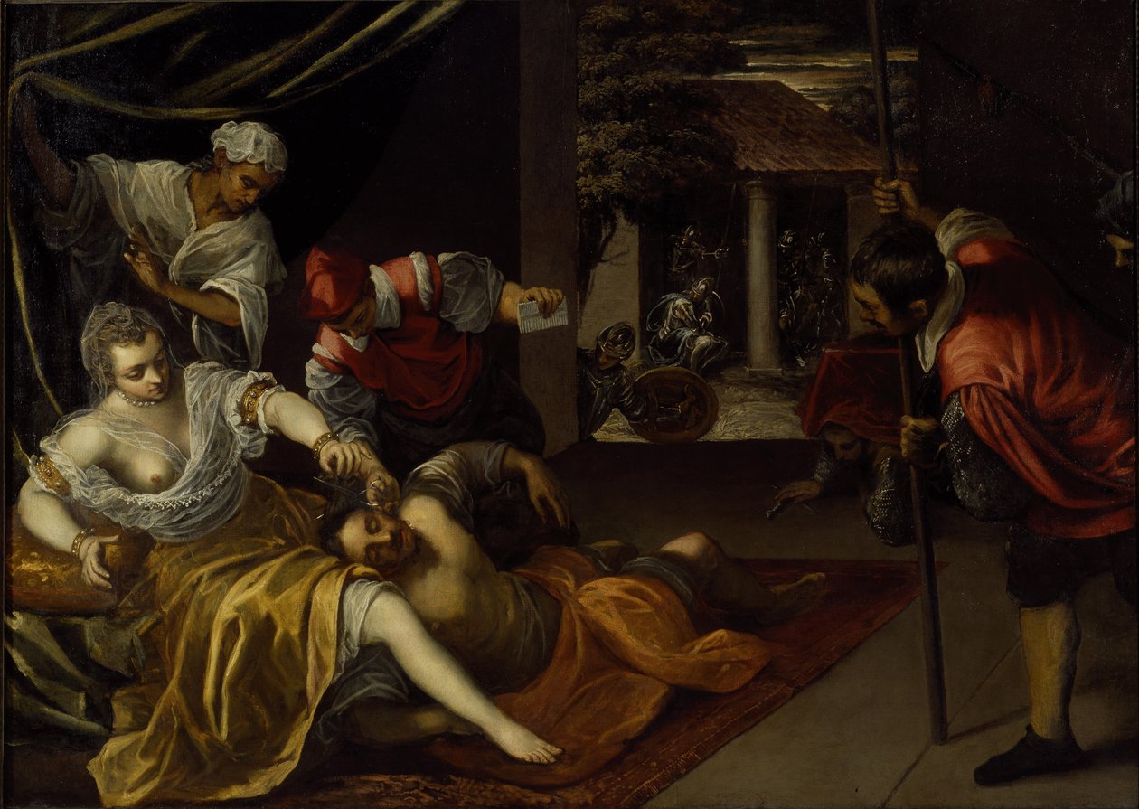 Samson a Dalila (olej na plátně) od Jacopo Robusti Tintoretto