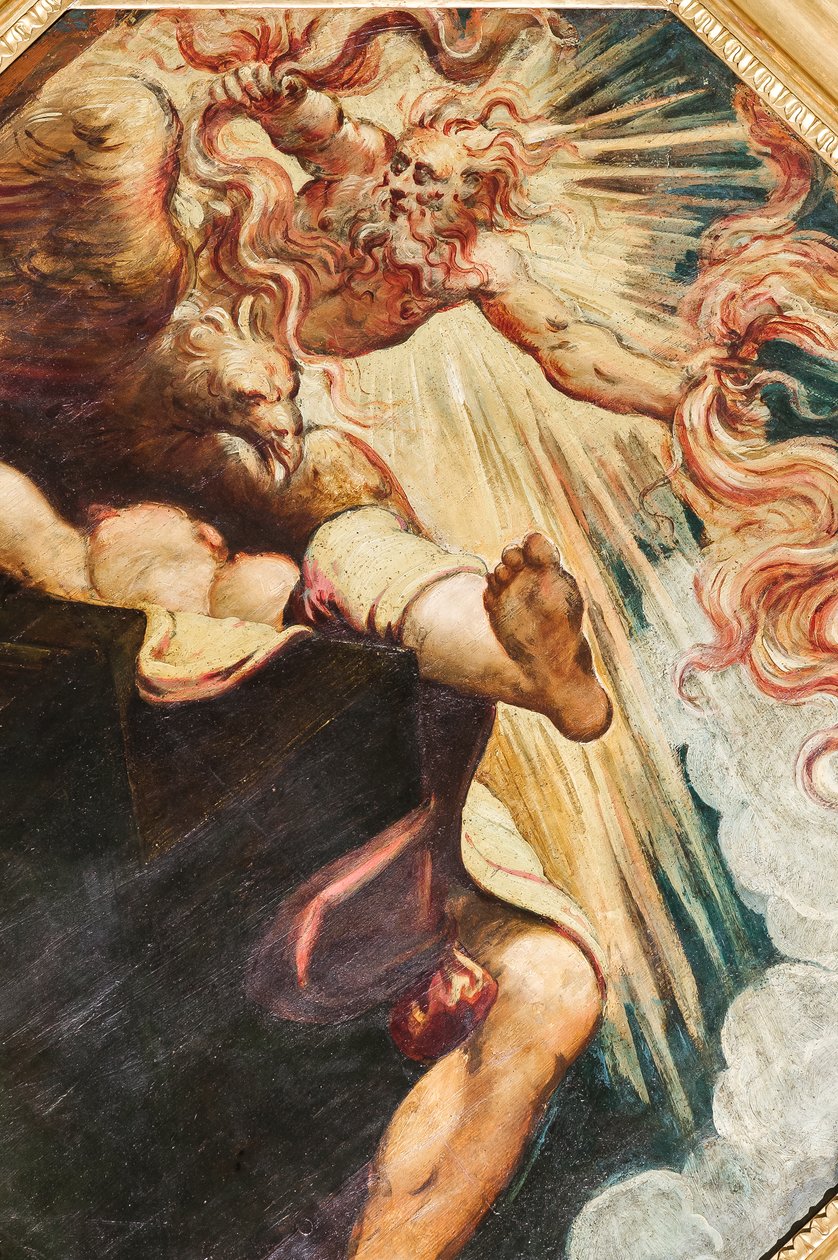 Semele spálené Jupiterem, cca 1541 (olej na plátně) (viz také 3664213) od Jacopo Robusti Tintoretto
