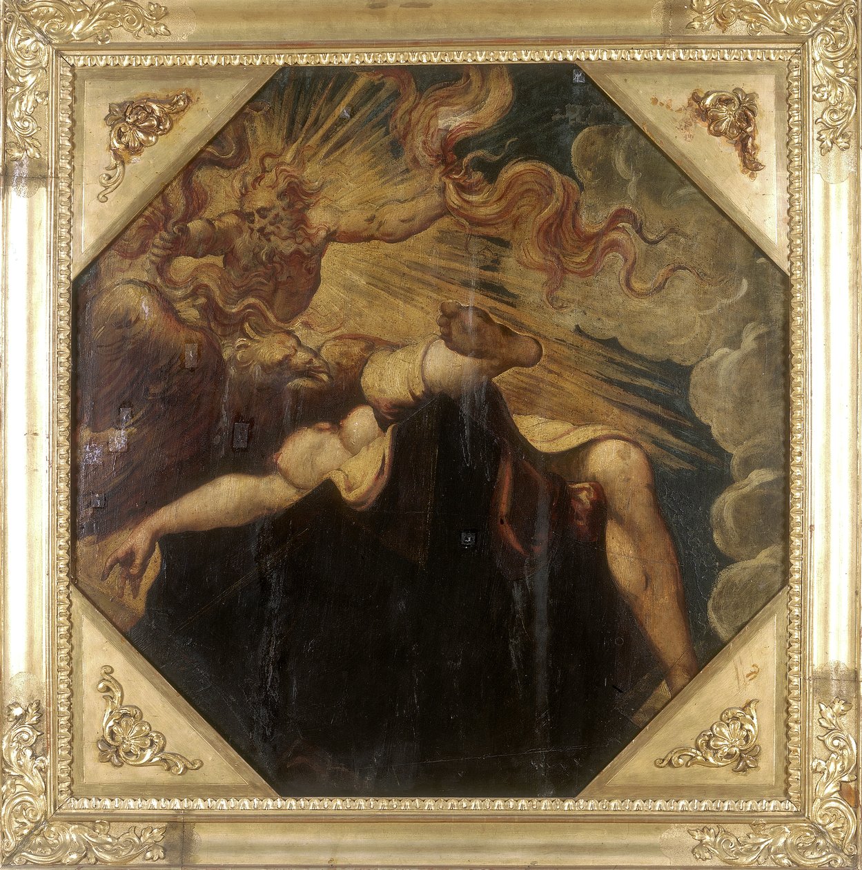 Semele spálené Jupiterem, kolem roku 1541 (viz také 2384621) od Jacopo Robusti Tintoretto