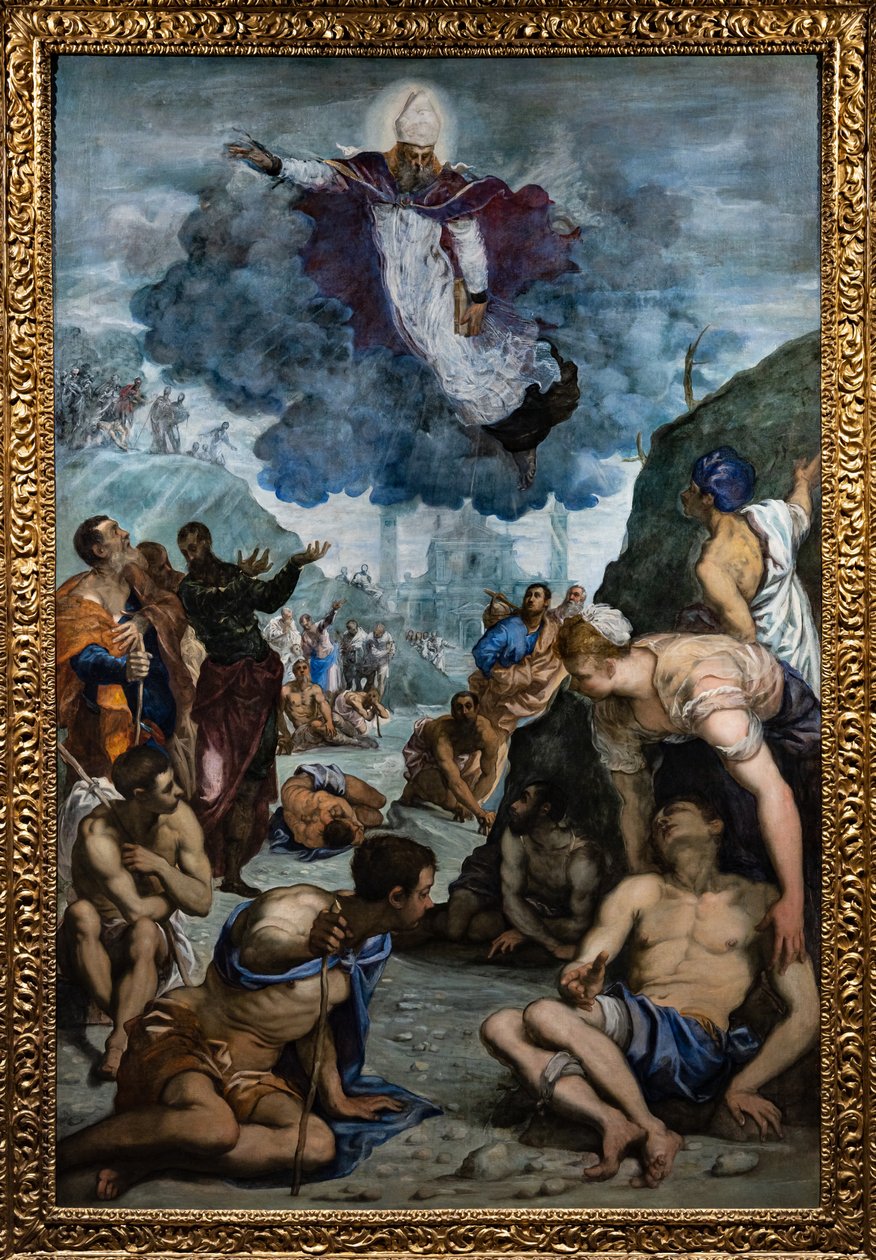 Svatý Augustin uzdravuje chromé od Jacopo Robusti Tintoretto