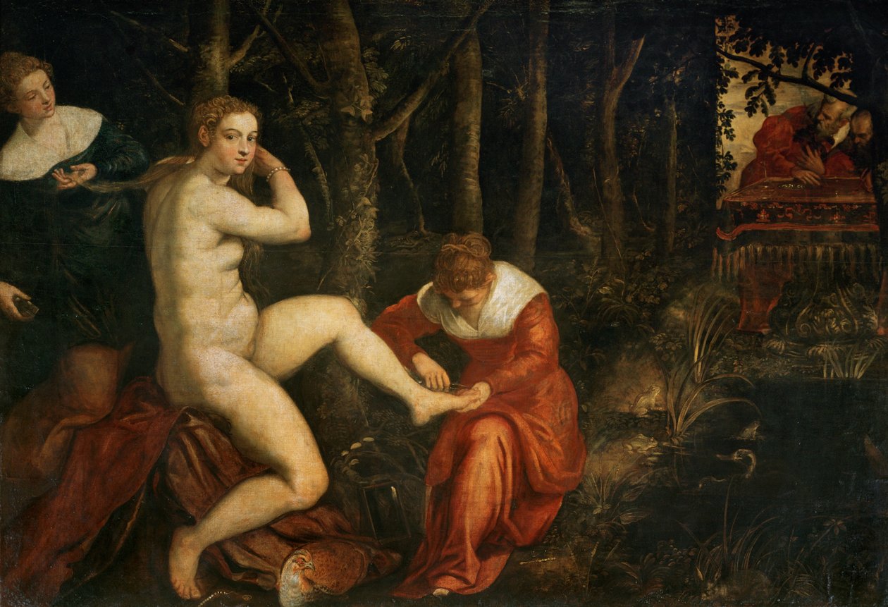 Suzanne au bain - Susanna ve vaně ... od Jacopo Robusti Tintoretto