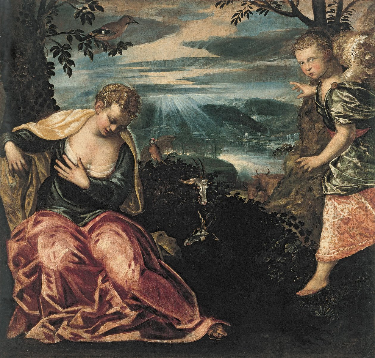 Zvěstování Manoahově manželce od Jacopo Robusti Tintoretto