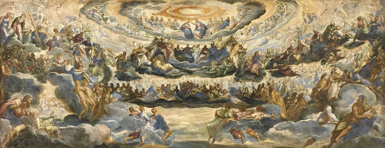 Korunovace panenského ráje od Jacopo Robusti Tintoretto