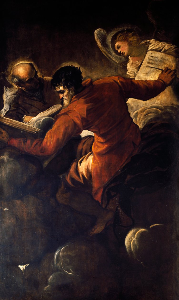 Evangelisté Lukáš a Matouš od Jacopo Robusti Tintoretto