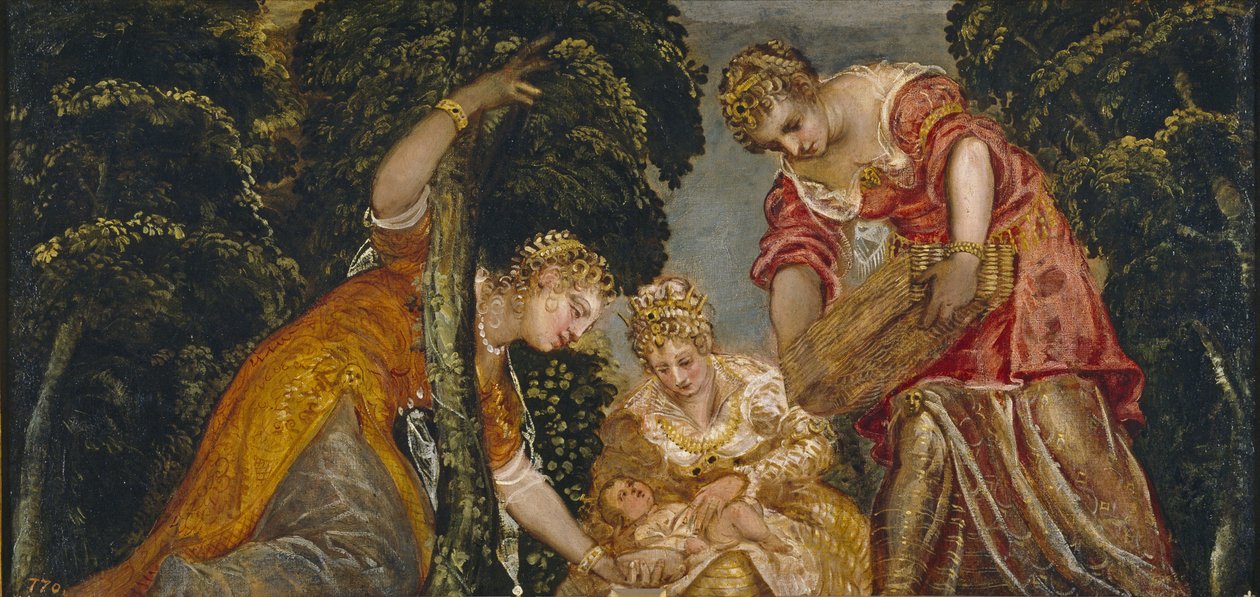 Nalezení Mojžíše od Jacopo Robusti Tintoretto