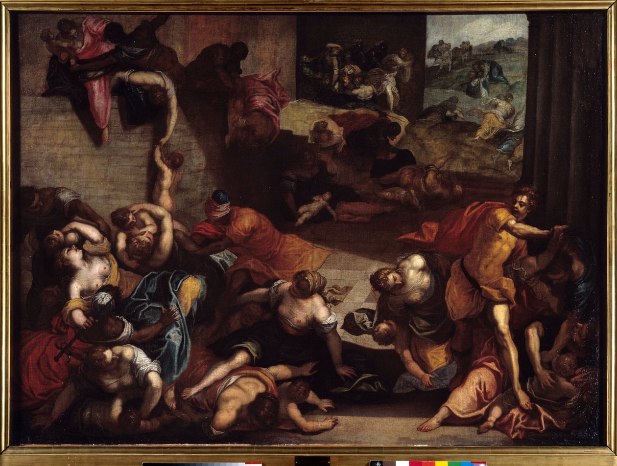 Masakr nevinného Obrazu Jacopo Robusti dit le Tintoret ou Il Tintoretto (1518-1594) Slunce 16. století. 1,34x1,86 m Rennes, Musee des Beaux Arts. od Jacopo Robusti Tintoretto