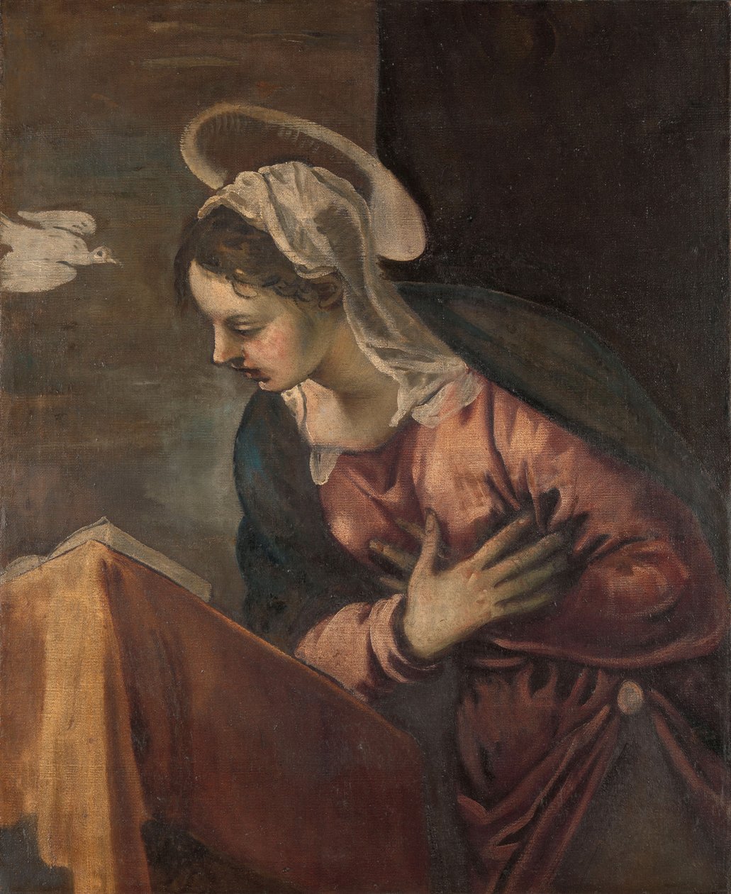 Panna od Zvěstování Panně, 1560-85 od Jacopo Robusti Tintoretto