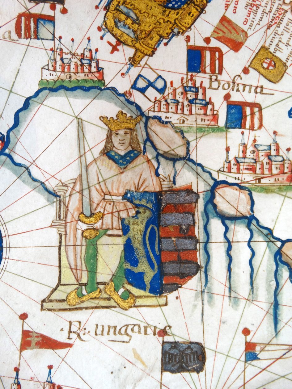Renesanční mapa Evropy, Jacopo Russo (po), 1528 od Jacopo Russo