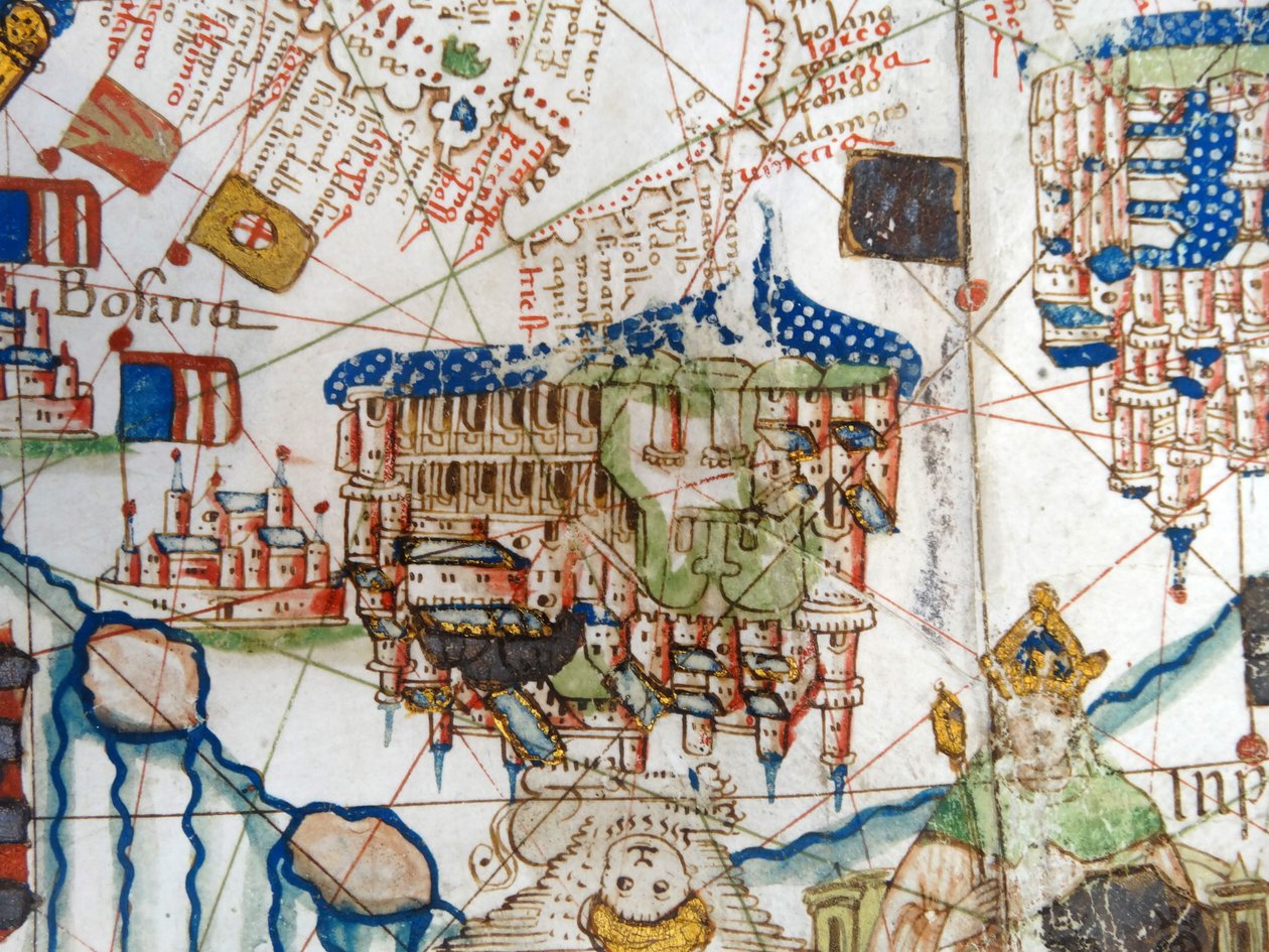 Renesanční mapa Evropy, Jacopo Russo (po), 1528 od Jacopo Russo