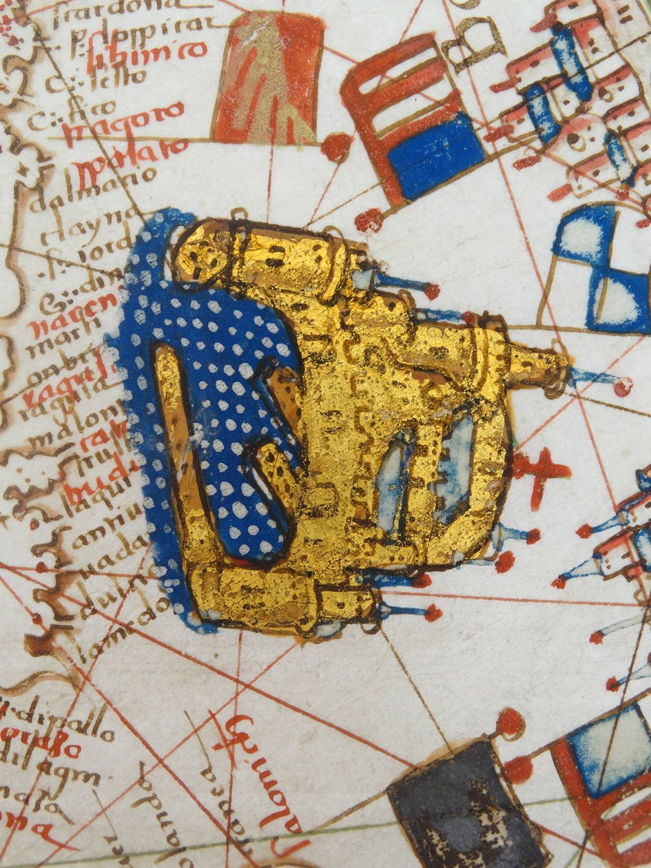 Renesanční mapa Evropy, Jacopo Russo (po) 1528 od Jacopo Russo