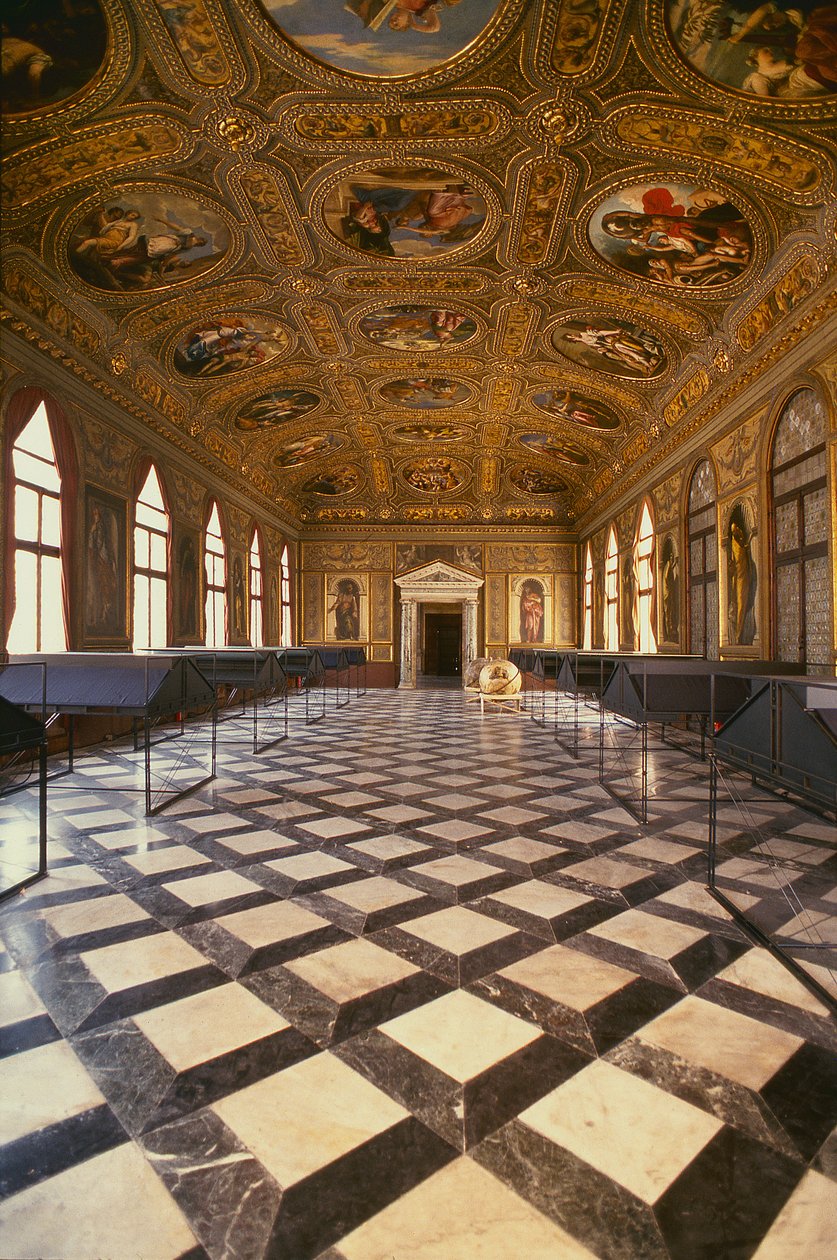 Sala Dorata, postavená v letech 1537-88 od Jacopo Sansovino