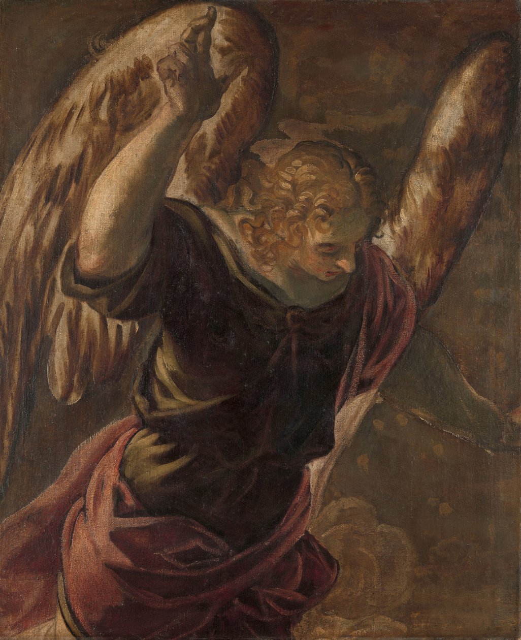 Anděl od Zvěstování Panně Marii od Jacopo Tintoretto