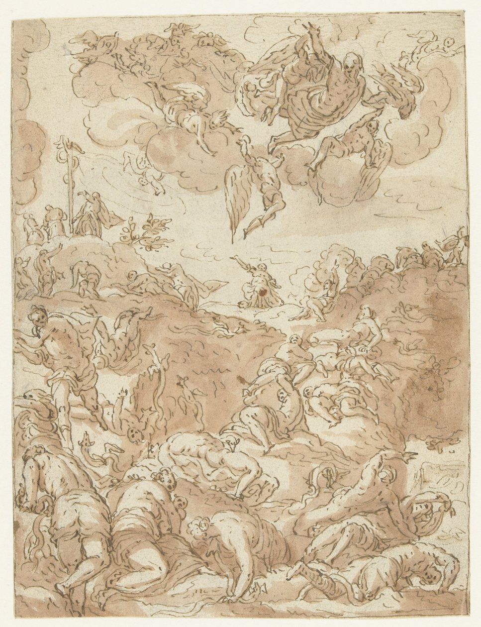 Vztyčení měděného hada od Jacopo Tintoretto
