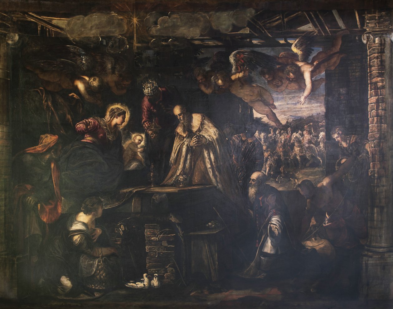 Klanění tří králů, 1582. od Jacopo Tintoretto