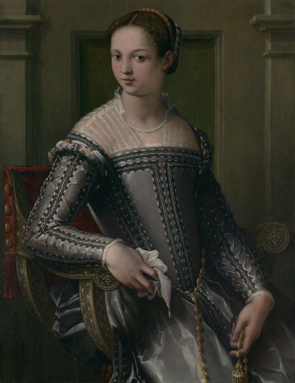 Portrét ženy, polovina 16. století. od Jacopo Zucchi