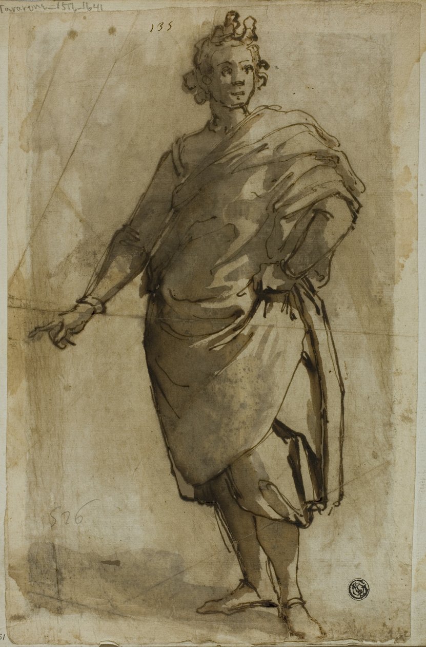 Stojící mužská postava od Jacopo da Empoli