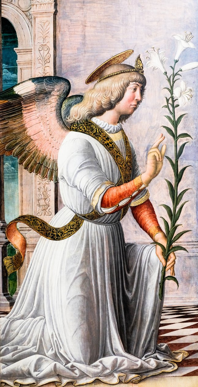 Anděl Zvěstování, asi 1494-97 (obraz) od Jacopo da Montagnana