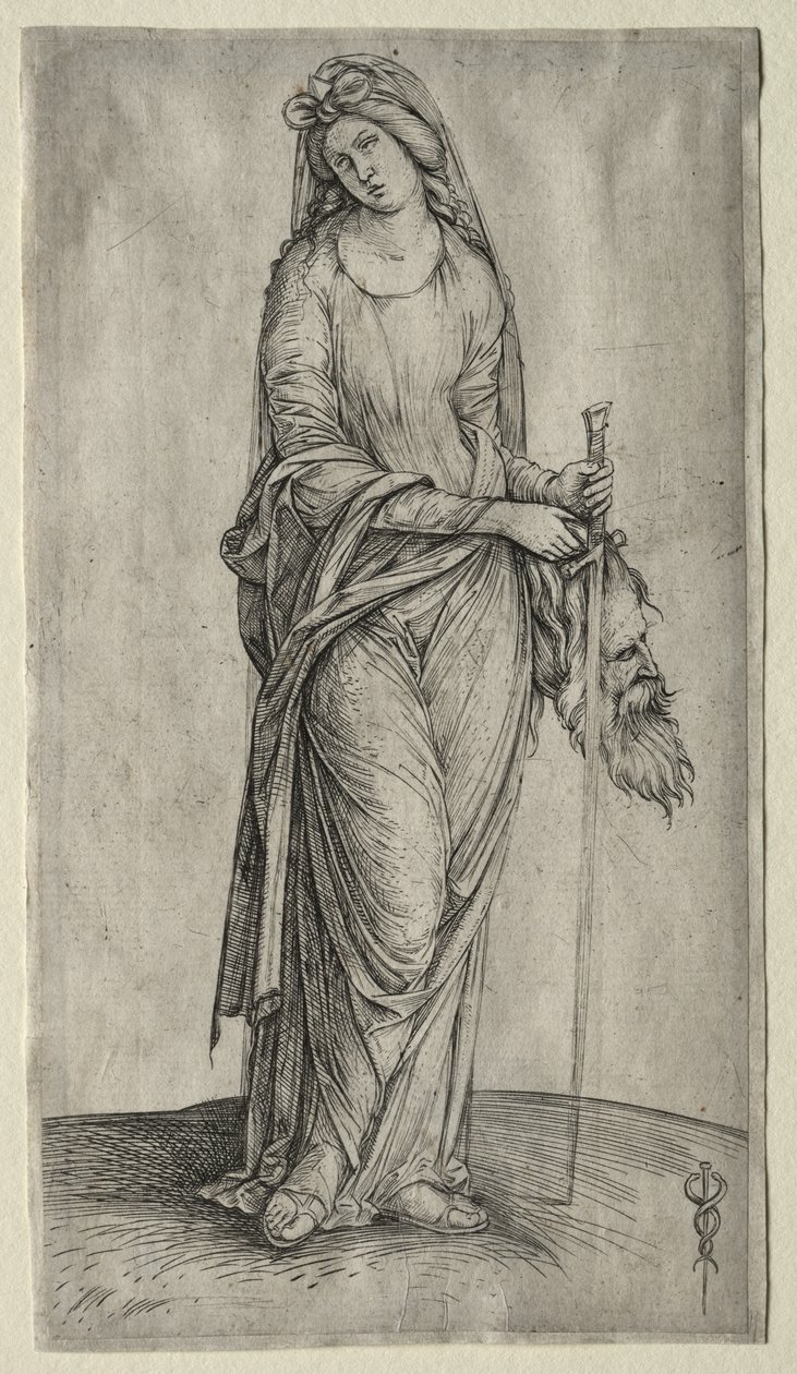 Judith drží hlavu Holoferna od Jacopo de
