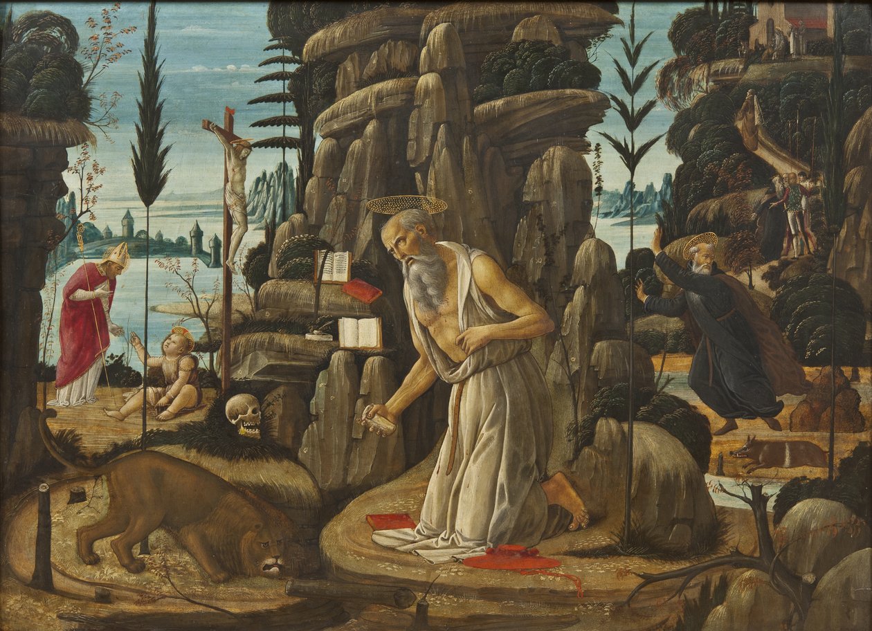 Kajícník svatý Jeroným od Jacopo del Sellaio