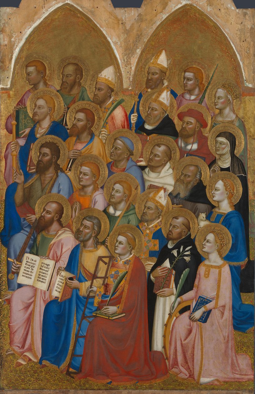 Adoring Saints z oltáře San Pier Maggiore, 1371 od Jacopo di Cione