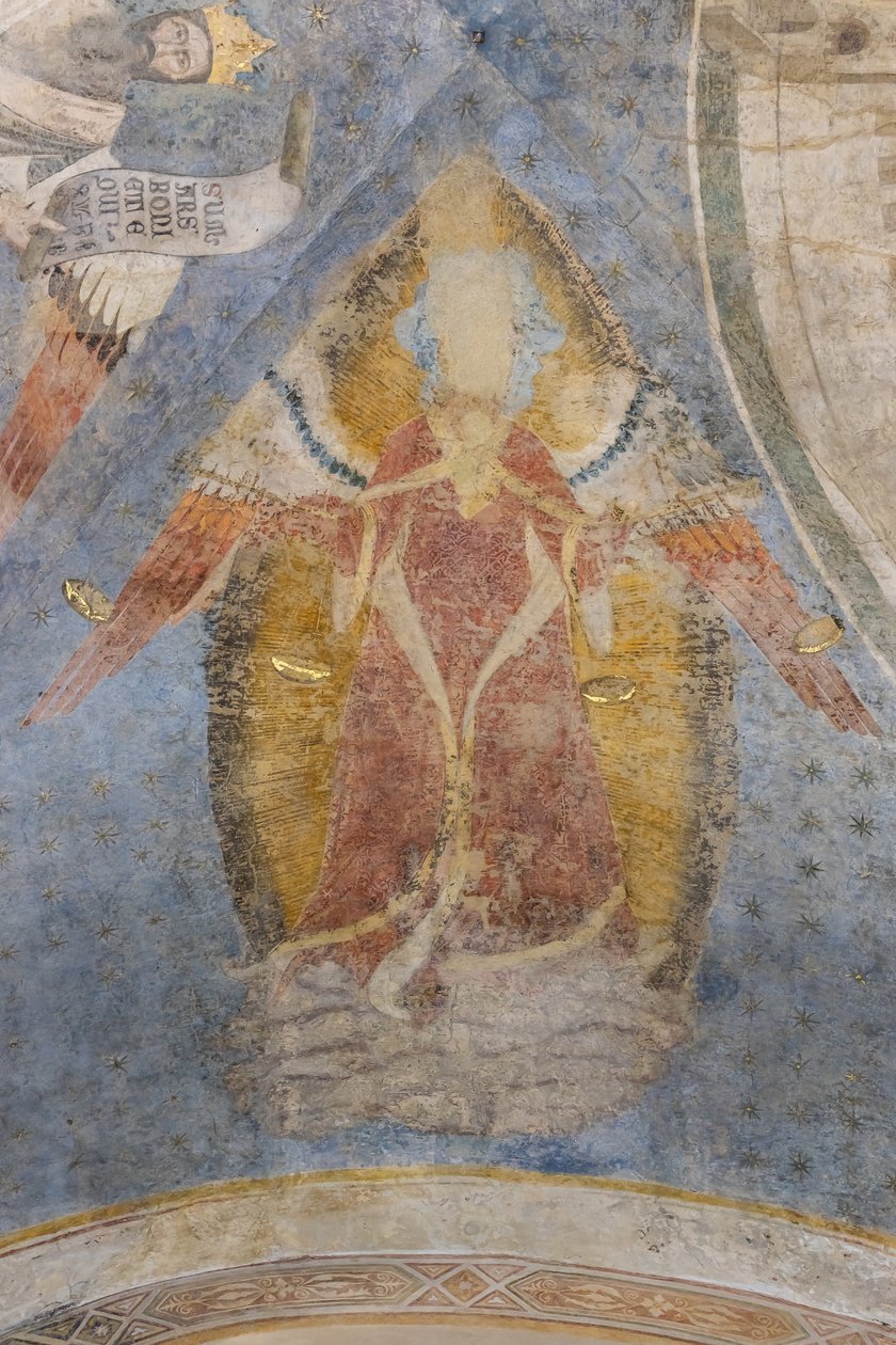 Alegorie spravedlnosti, detail klenby (freska) od Jacopo di Cione