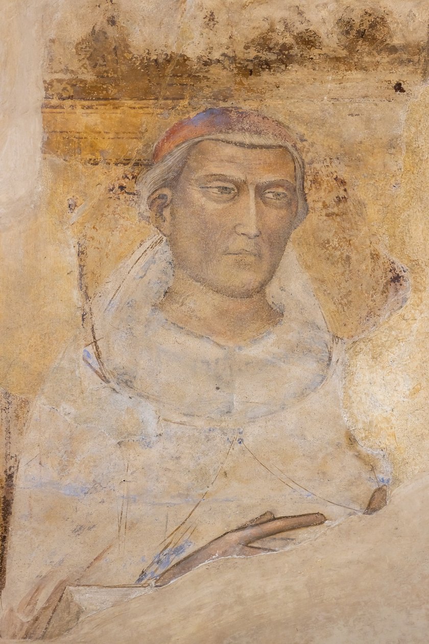 "Portrét svatého (St. Yves Hélory?) (freska) od Jacopo di Cione