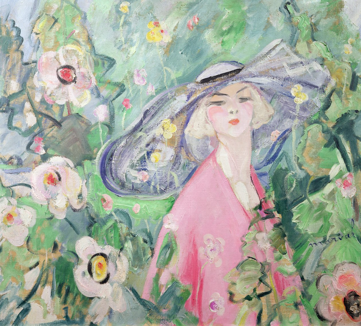 Žena v klobouku, asi 1920 (olej na plátně) od Jacqueline Marval