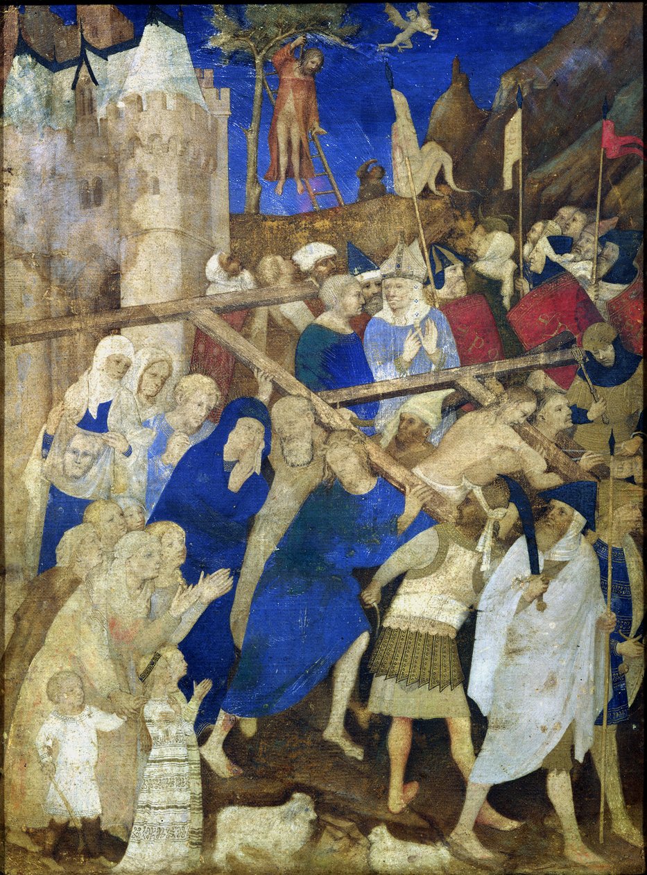 Kristus nesoucí kříž, z Grandes Heures de Duc de Berry, 1409 od Jacquemart de Hesdin