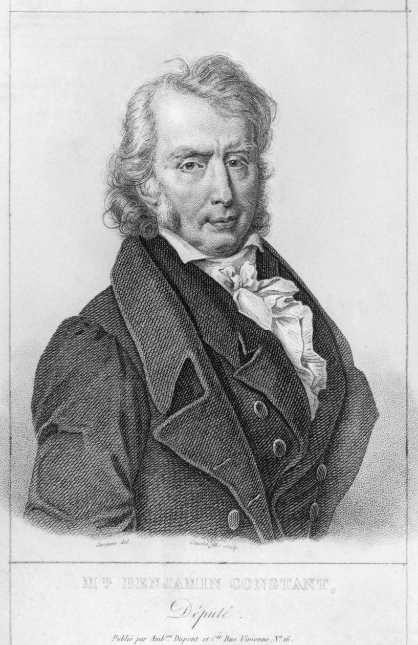 Henri Benjamin Constant de Rebecque (1767-1830) jako zástupce, vyryl Louis Francois Couche (1782-1849) od Jacques