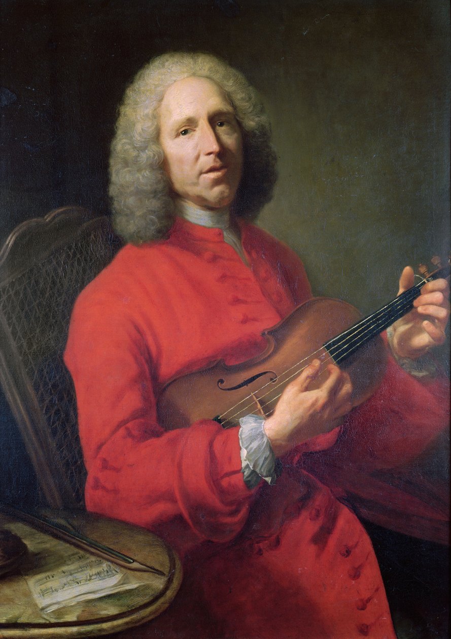 Jean-Philippe Rameau (1683-1764) s houslemi od Jacques Andre Joseph Camelot Aved